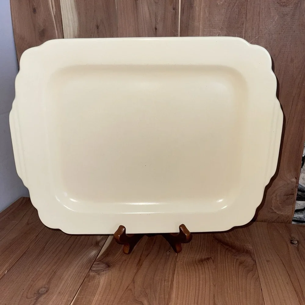 Vintage Homer Laughlin Ivory Platter Serving Tray 13